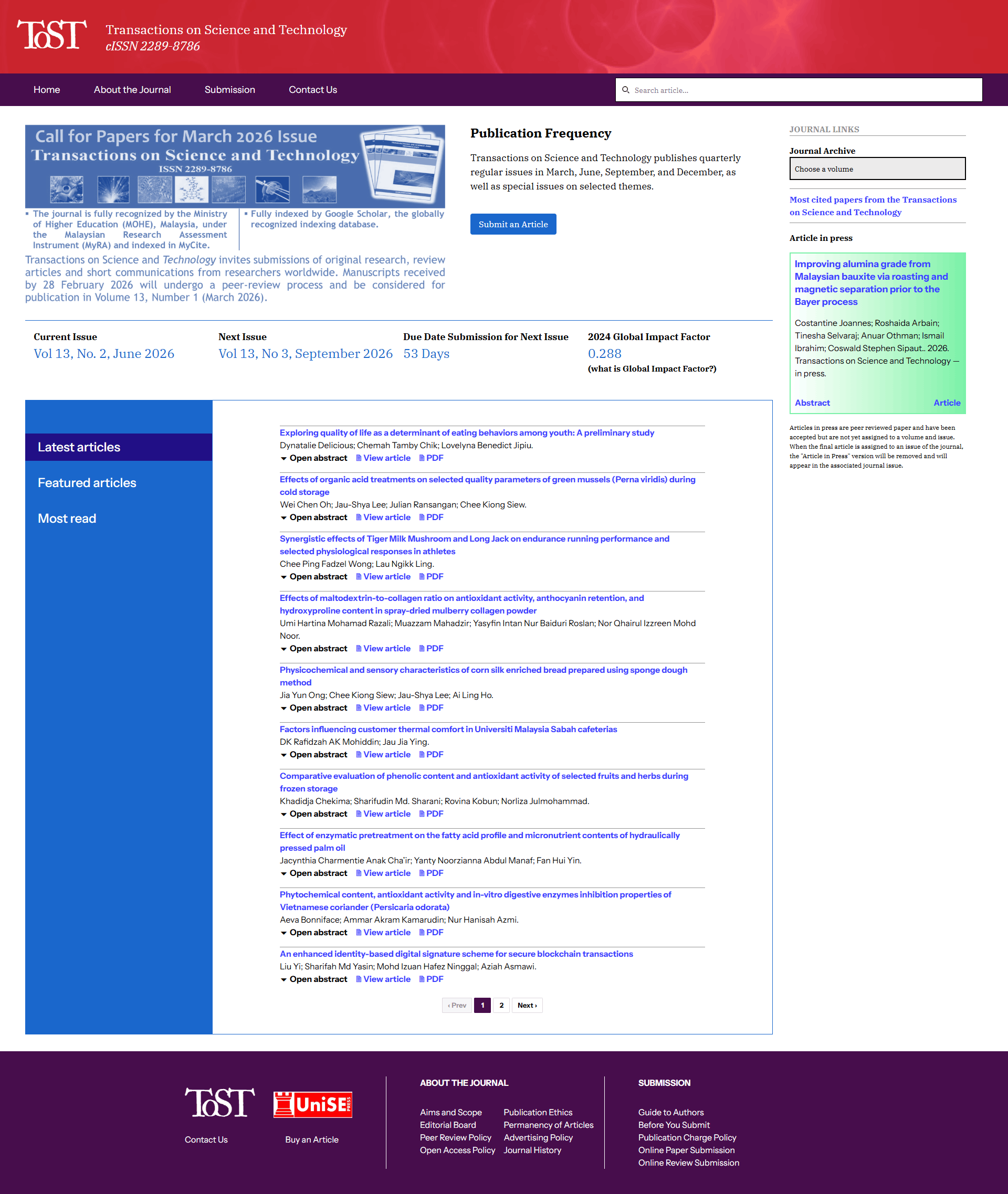 ToST project screenshot